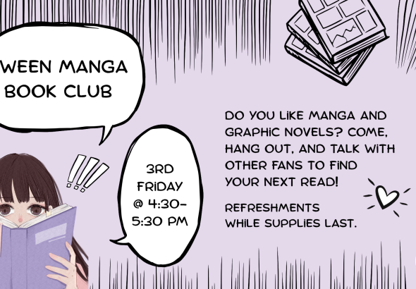 Tween Manga Club Coming to Watauga Public Library Oct. 16
