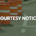 Westbound E. Dove Road Lane Closed for Atmos Gas Work