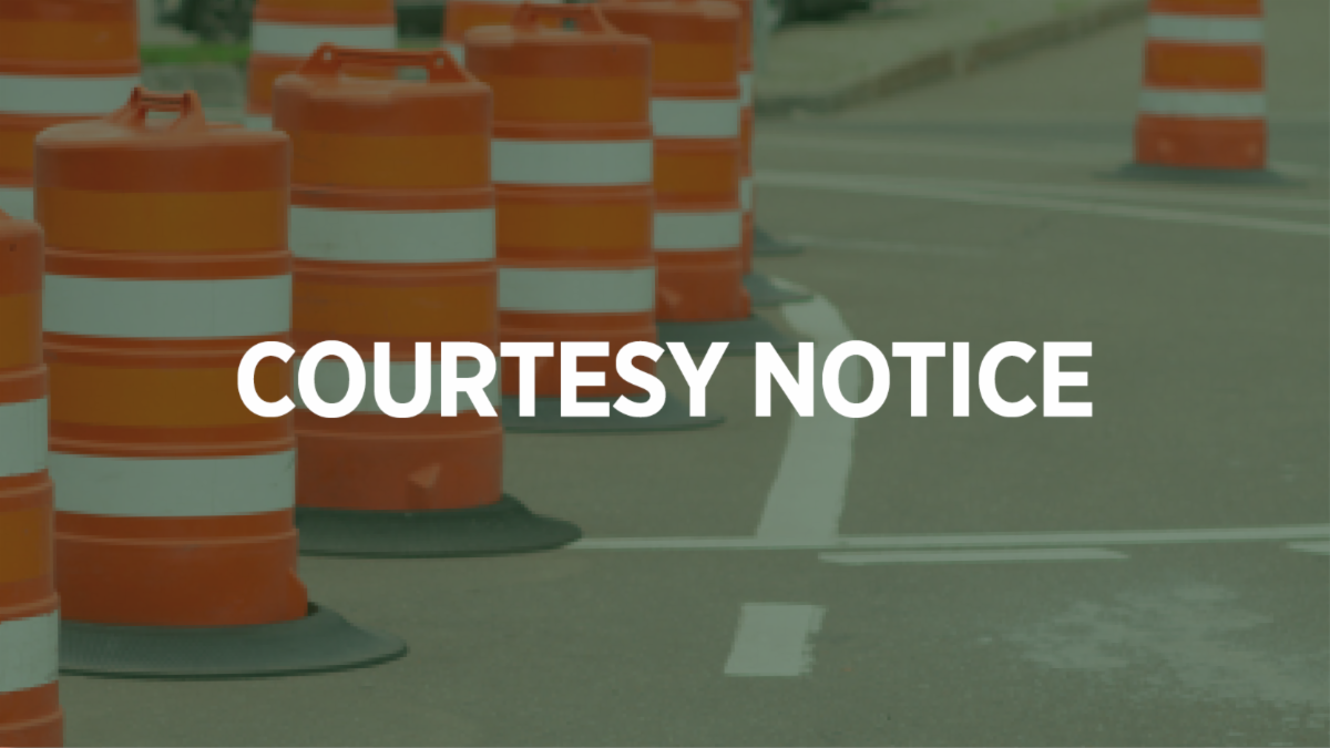 Westbound E. Dove Road Lane Closed for Atmos Gas Work