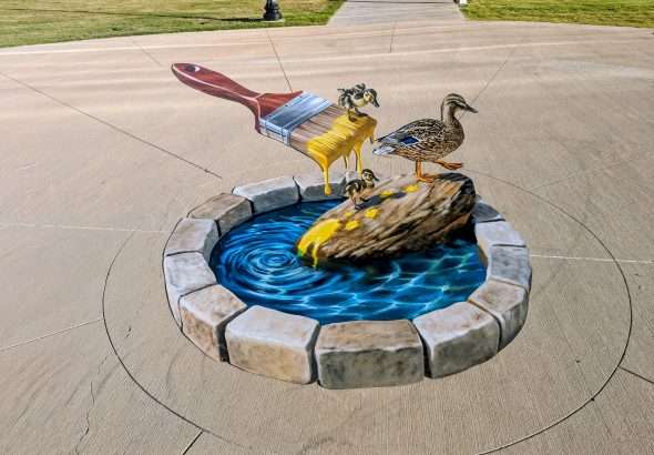 Anamorphic Art Installation on Display at Generations Park Through Oct. 25