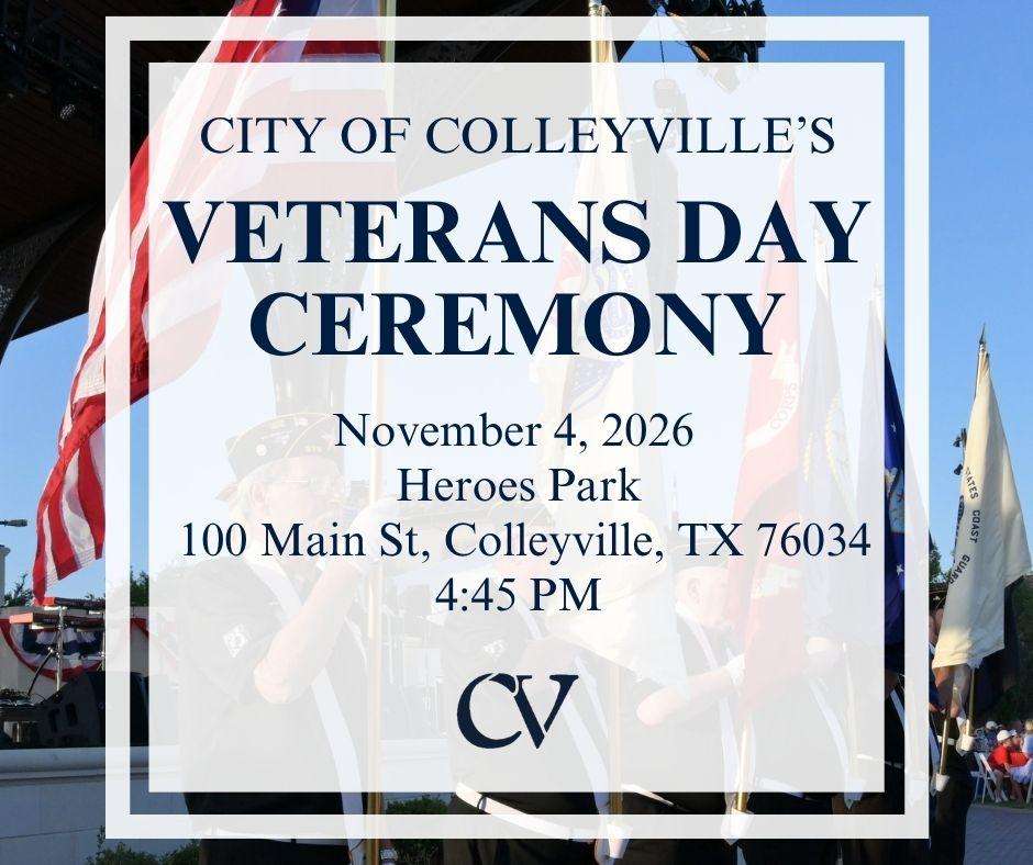 Colleyville Plans Veterans Day Ceremony at Heroes Park